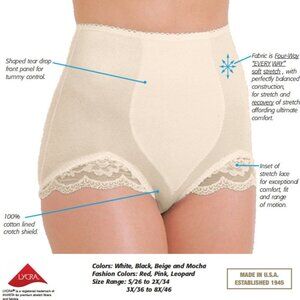 NWT RAGO 919 Panty Brief Light Shaping Panties in Beige